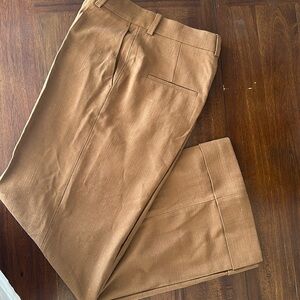 Sandro High-Waisted Trousers With Wide Turn-Ups